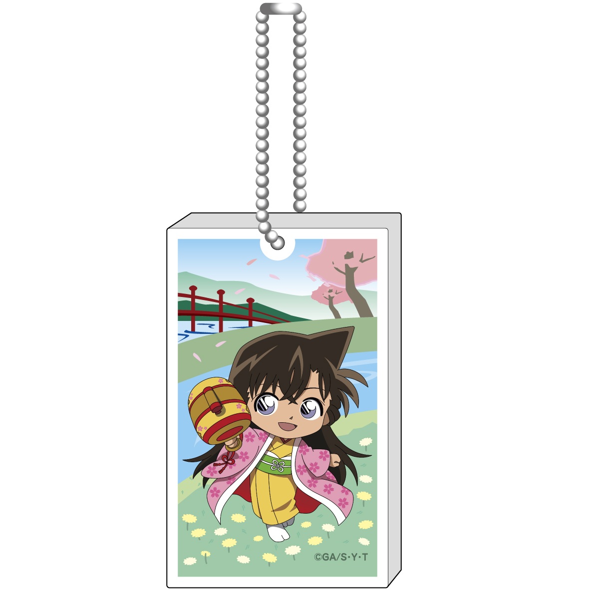 名探偵コナン　昔ばなし風コレクション　アクリルブロックボールチェーン　毛利蘭