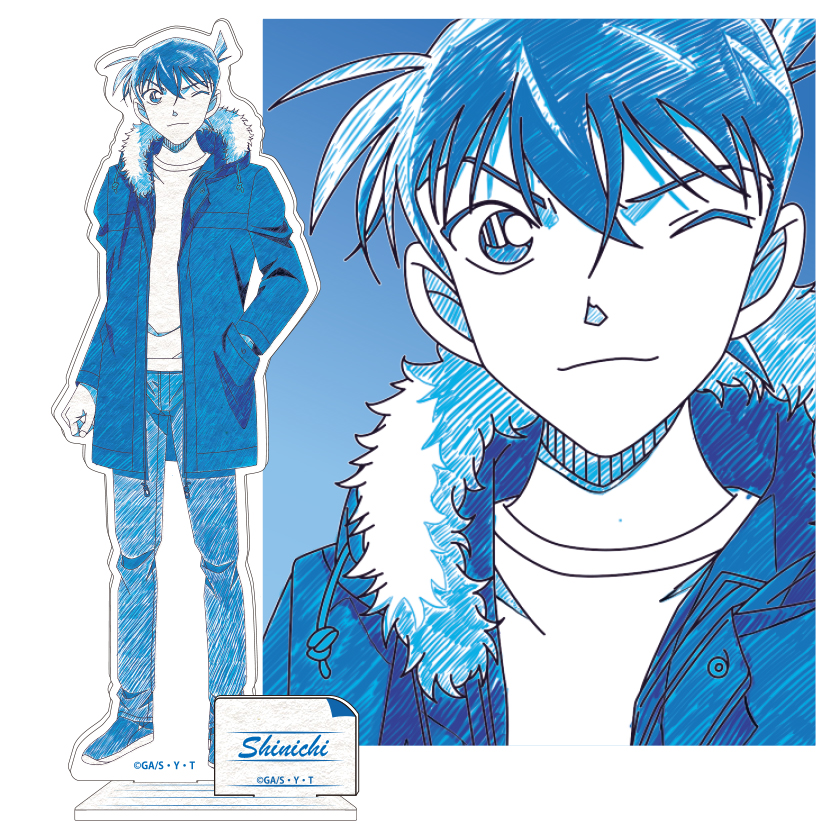 名探偵コナン　ペンシルアート　アクリルスタンドコレクションVol.5　工藤新一