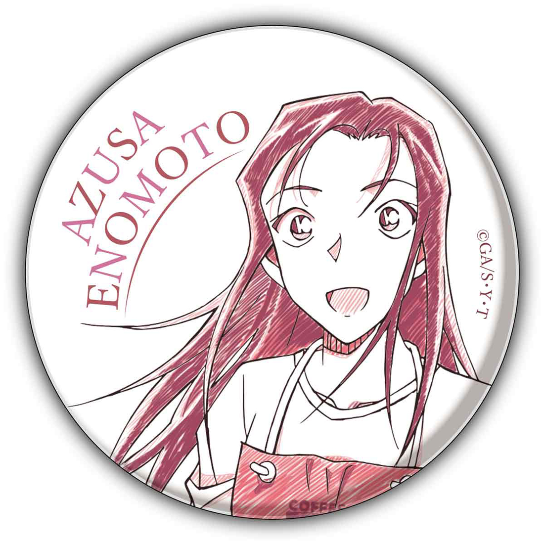 名探偵コナン　ペンシルアート　缶バッジコレクションVol.5　榎本梓