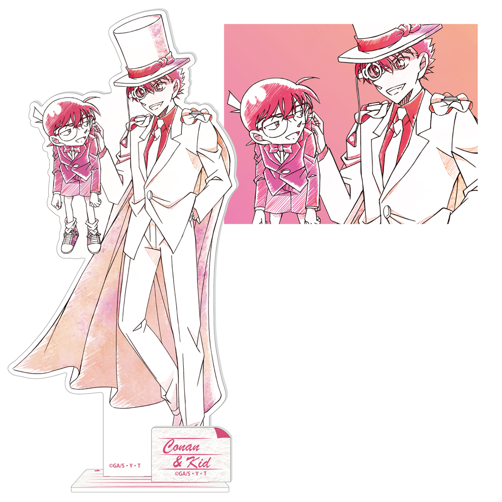名探偵コナン　ペンシルアート　アクリルスタンドコレクションVol.7　江戸川コナン&怪盗キッド