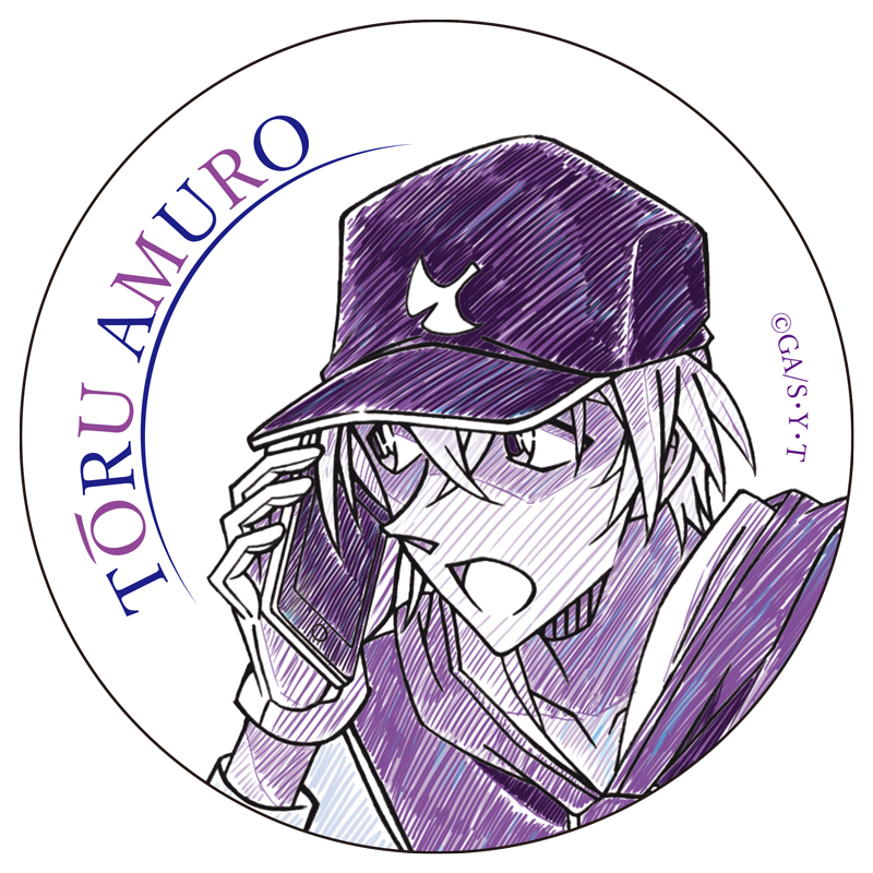 名探偵コナン　ペンシルアート　缶バッジコレクションVol.7　安室透