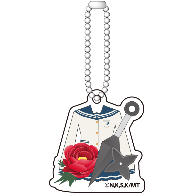 【2022年1月下旬発売予定】テスラノート　アクリルボールチェーン　根来牡丹