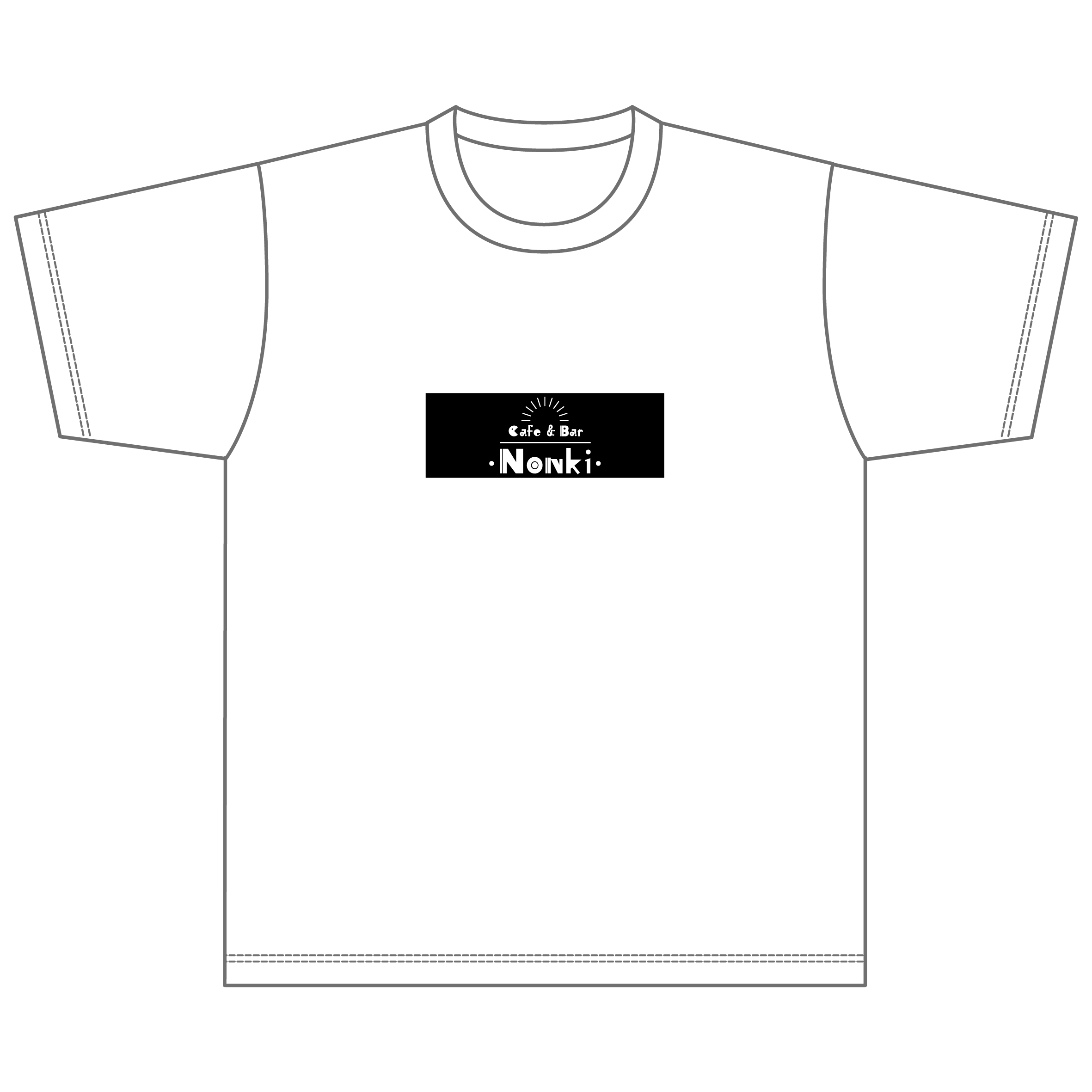 ドラマ「around1/4」カフェバー「NONKI」ロゴ入りTシャツ（Lサイズ）