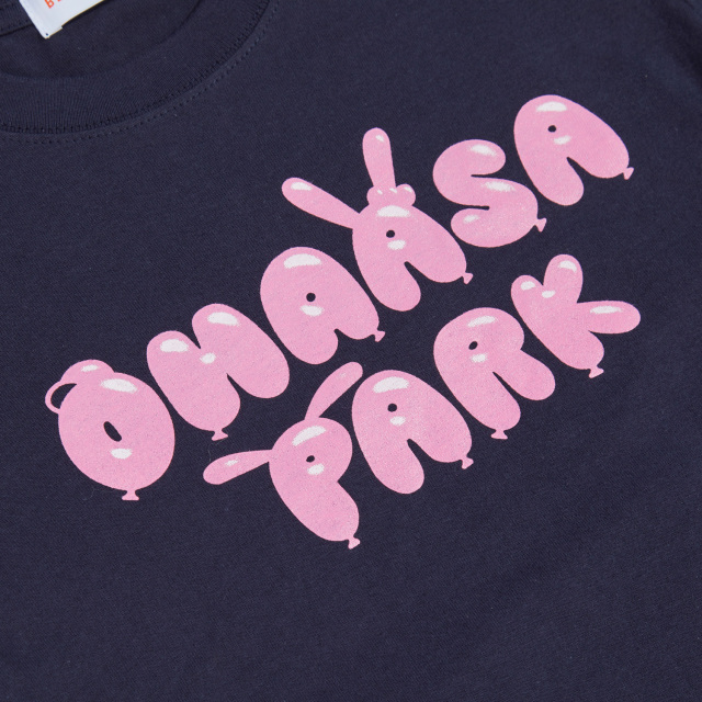おはよう朝日です」 おは朝パーク キッズTシャツ：150：ネイビー