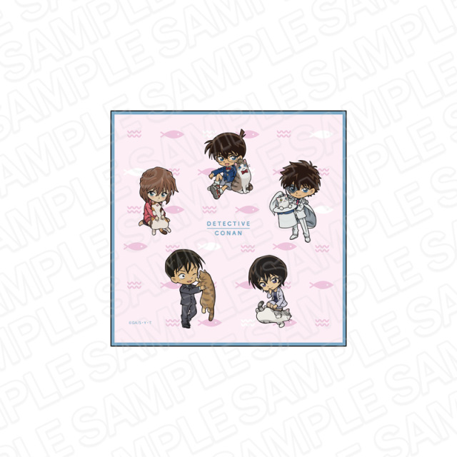 【2022年2月下旬発売予定】名探偵コナン　ミニタオル　デフォルメねこ ver.　A