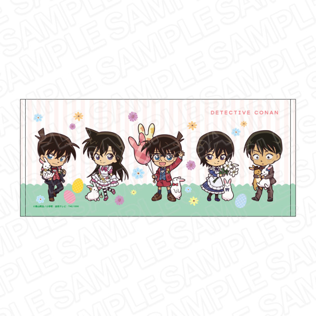 【6月中旬頃発送予定】名探偵コナン　フェイスタオル　A　デフォルメうさぎ ver.