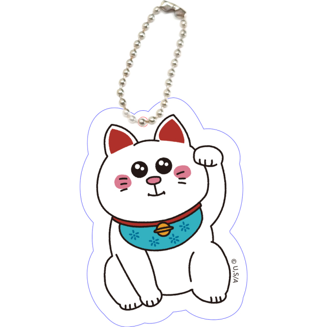 ドラマ「修学旅行で仲良くないグループに入りました」招き猫アクリルキーホルダー【劇中登場】