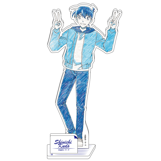 名探偵コナン　ペンシルアート　アクリルスタンドコレクションVol.8　工藤新一