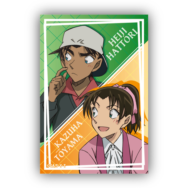 【10月下旬頃発送予定】名探偵コナン　スクエア型缶バッジVol.4　服部平次＆遠山和葉【予約期間：2025年7/30～8/17】
