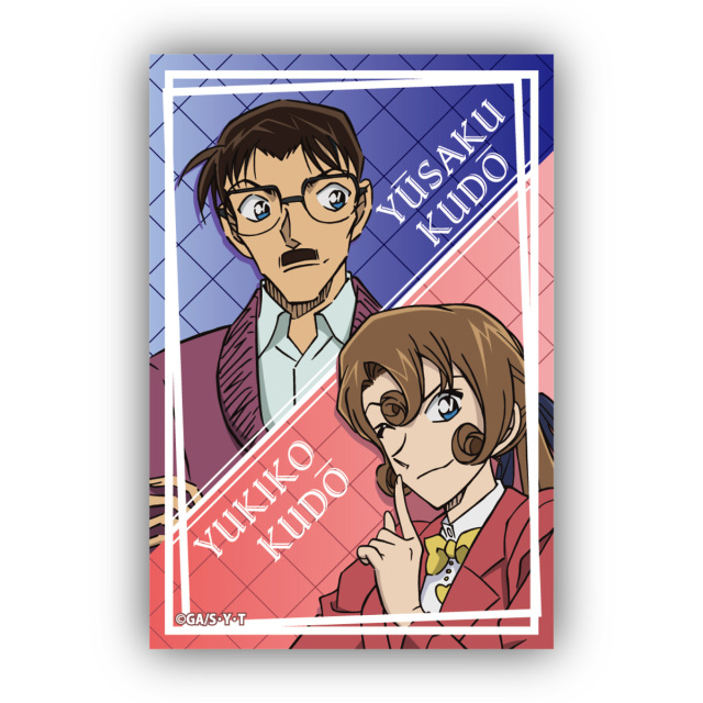 【10月下旬頃発送予定】名探偵コナン　スクエア型缶バッジVol.4　工藤優作＆工藤有希子【予約期間：2025年7/30～8/17】