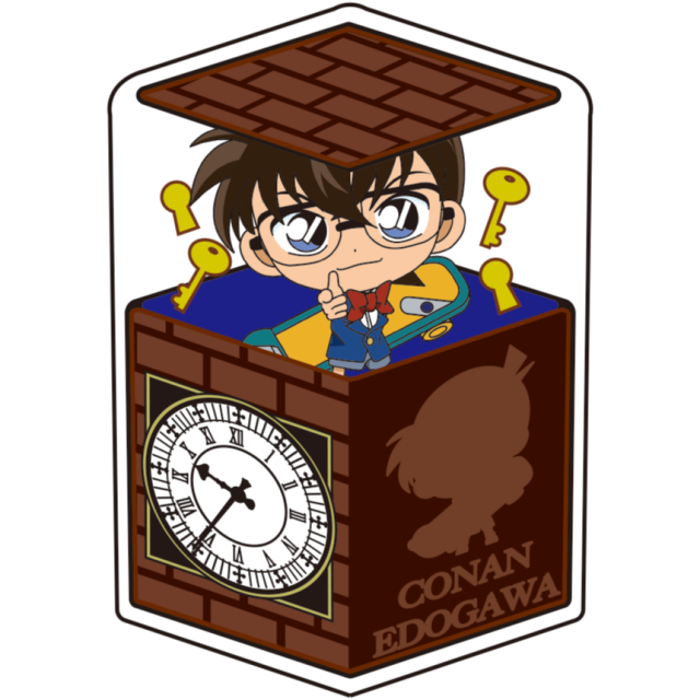 名探偵コナン　キャラ箱クッション　江戸川コナン　ロンドンver.