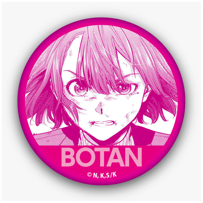 【12月下旬発売予定】テスラノート　缶バッジ　根来牡丹