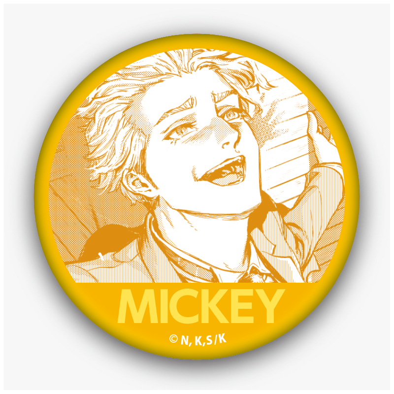 【12月下旬発売予定】テスラノート　缶バッジ　ミッキー・ミラー