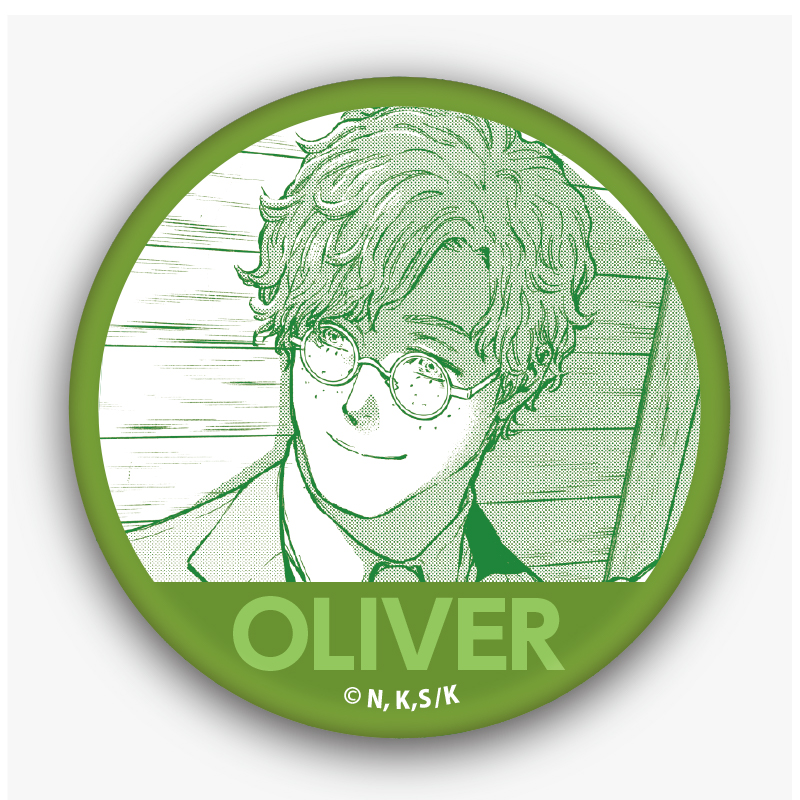 【12月下旬発売予定】テスラノート　缶バッジ　オリバー・ソーントン