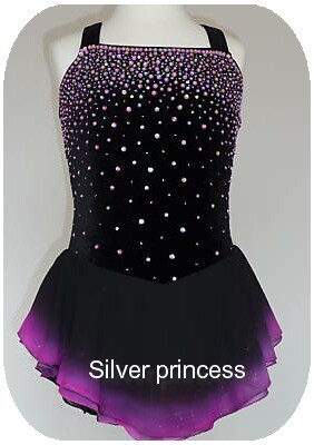 送料無料★アメリカへフルオーダー！大会用フィギュアスケートコスチューム