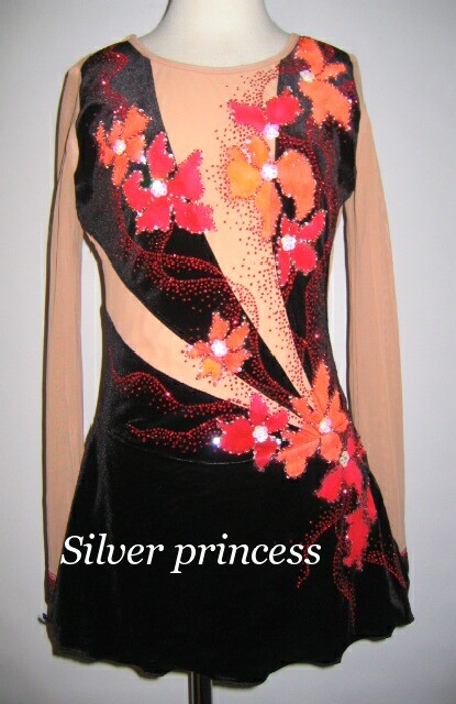 送料無料★CBK1★フルオーダー★大会用フィギュアスケートコスチューム★