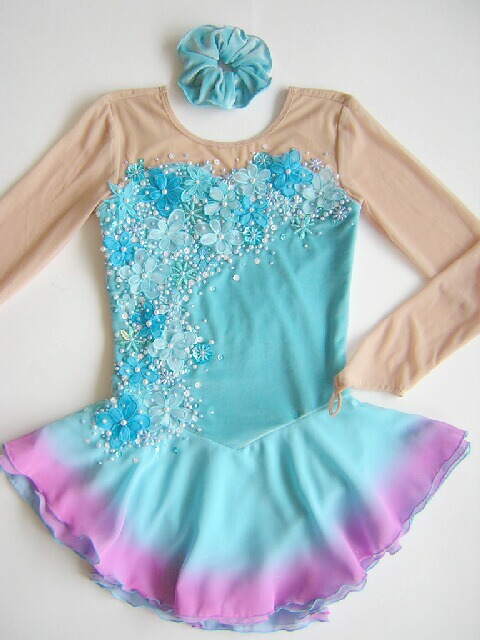 送料無料★TNB205★アメリカへフルオーダー★大会用フィギュアスケートコスチューム