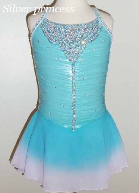 送料無料★TNB259★ゴージャスストーンが100個！御注文製作★大会用フィギュアスケートコスチューム★