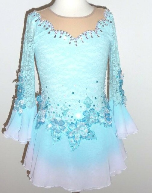 送料無料★TNB277★フルオーダー★大会用フィギュアスケートコスチューム★