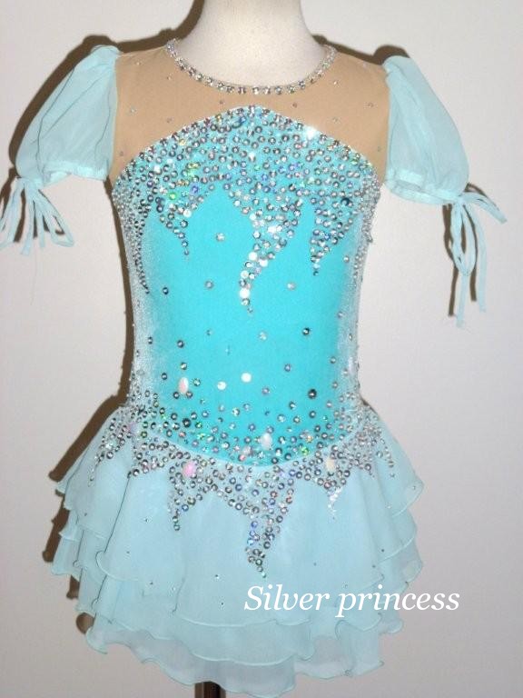 送料無料★TNB304★フルオーダー★LOVELY大会用スケートコスチューム★