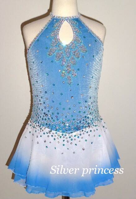 送料無料★TNB308★輝く大粒きらきらストーン★フルオーダー★大会用スケートコスチューム★