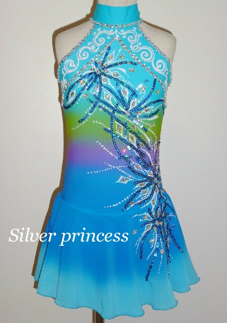 送料無料★TNB346★フルオーダー★大会用フィギュアスケートコスチューム★