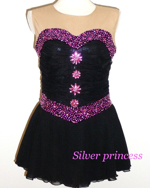 送料無料★TNBK109★フルオーダー★大会用フィギュアスケートコスチューム★