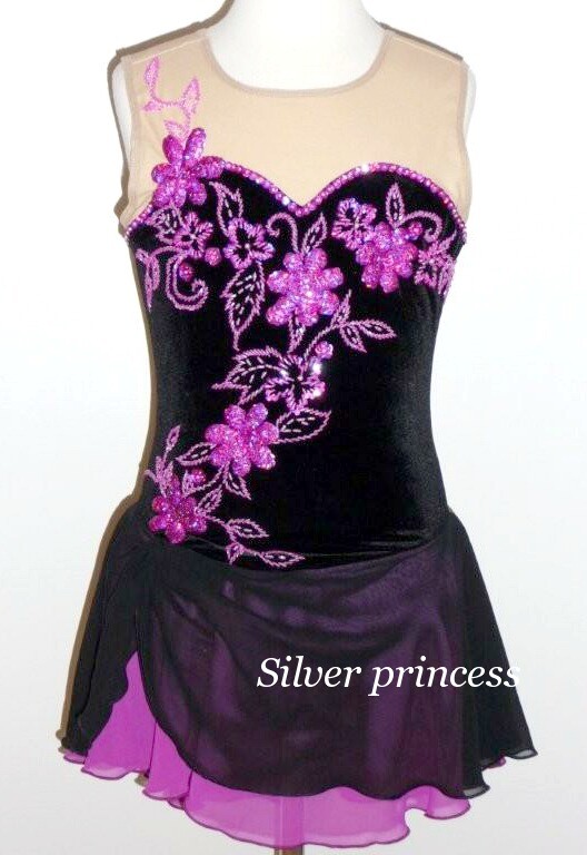 送料無料★TNBK112★フルオーダー★大会用フィギュアスケートコスチューム★