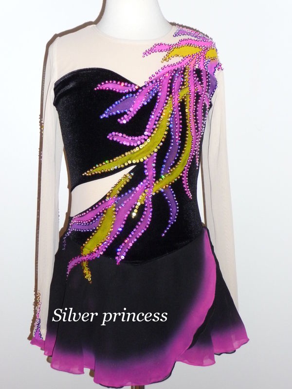 送料無料★TNBK117★フルオーダー★大会用フィギュアスケートコスチューム★