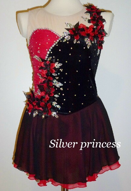 送料無料★TNBK141★フルオーダー★大会用フィギュアスケートコスチューム★