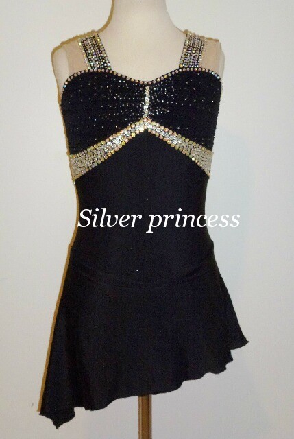 送料無料★TNBK144★フルオーダー★大会用フィギュアスケートコスチューム★