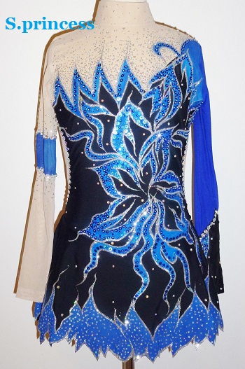 送料無料★TNBK167番★フルオーダー★大会用フィギュアスケートコスチューム