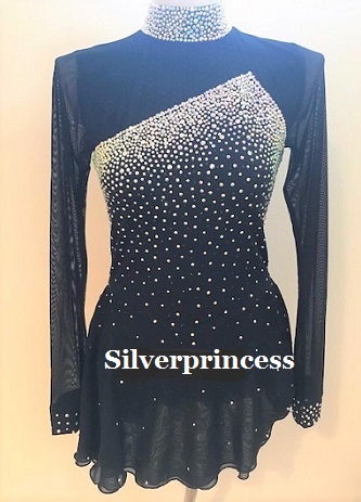 送料無料★TNBK176★フルオーダー大会用フィギュアスケートコスチューム★