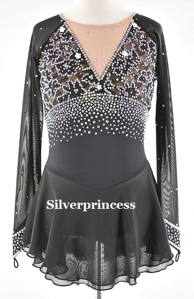 送料無料★TNBK178★フルオーダー大会用フィギュアスケートコスチューム★