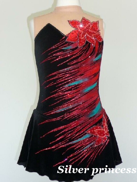 送料無料★TNBK74★フルオーダー★大会用フィギュアスケートコスチューム★TNBK74