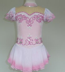 送料無料★アメリカへフルオーダー！大会用フィギュアスケートコスチューム