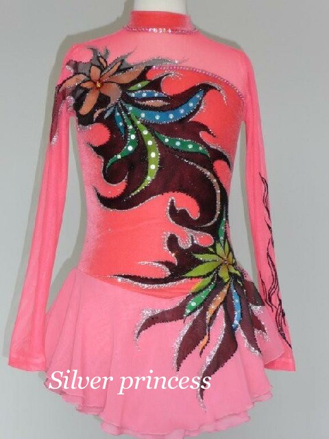 送料無料★ＴＮＰＫ175★フルオーダー★豪華大会用フィギュアスケートコスチューム★