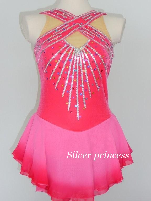 送料無料★TNＰK18７★フルオーダー★大会用フィギュアスケートコスチューム★