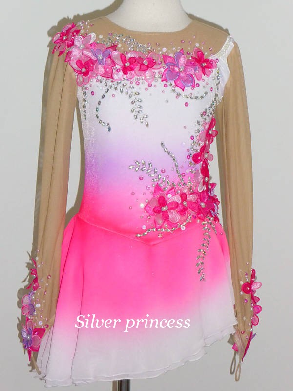 送料無料★TNPK208★フルオーダー★大会用フィギュアスケートコスチューム★