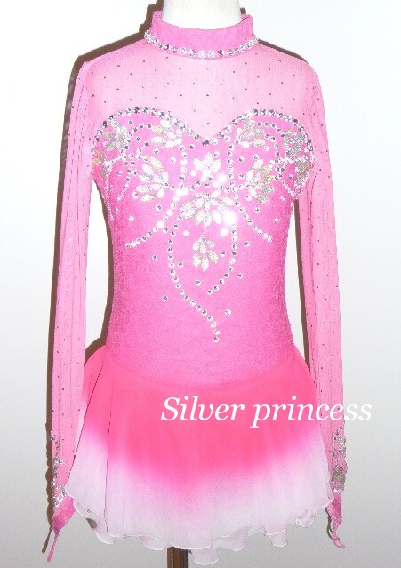 送料無料★TNPK228★フルオーダー★大会用フィギュアスケートコスチューム★