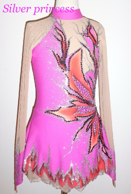 送料無料★TNPK243★フルオーダー★大会用フィギュアスケートコスチューム★