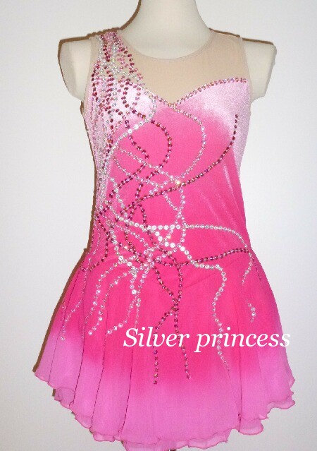 送料無料★TNPK246★フルオーダー★大会用フィギュアスケートコスチューム★