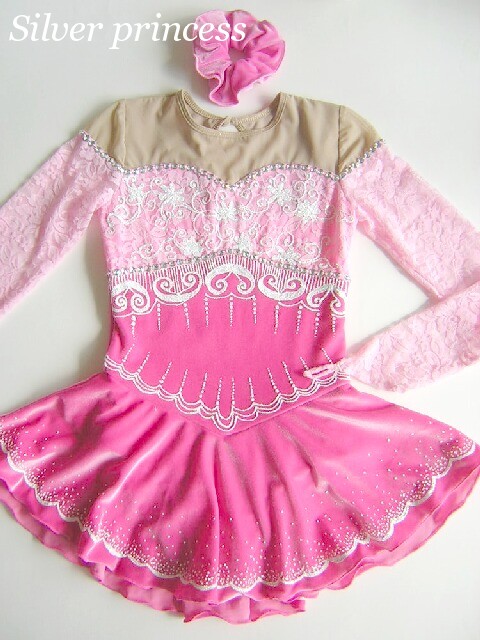 送料無料★TNPK26L★フルオーダー★大会用フィギュアスケートコスチューム★