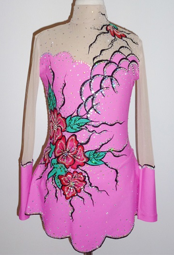 送料無料★TNPK２86★フルオーダー＊大会用フィギュアスケートコスチューム