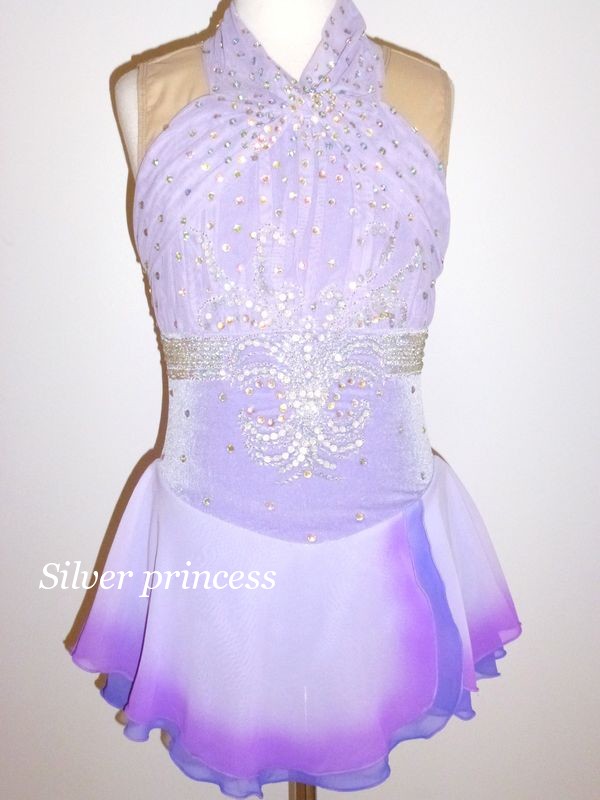 送料無料★TNPU105★フルオーダー大会用フィギュアスケートコスチューム★