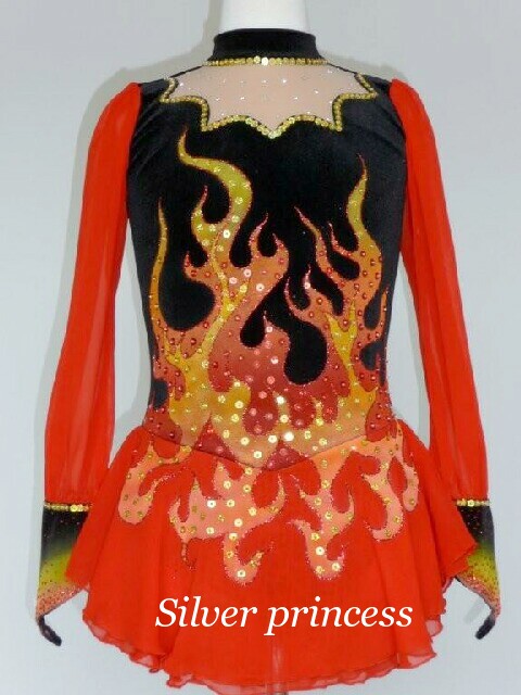 送料無料★TNＲ143★フルオーダー★大会用フィギュアスケートコスチューム★