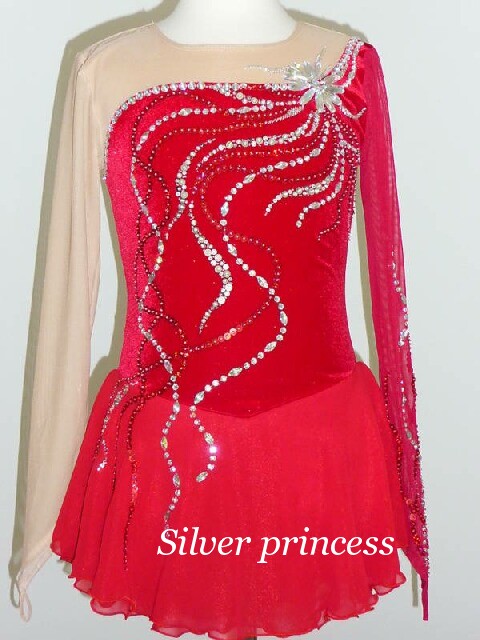 送料無料★TNR166★フルオーダー★大会用フィギュアスケートコスチューム