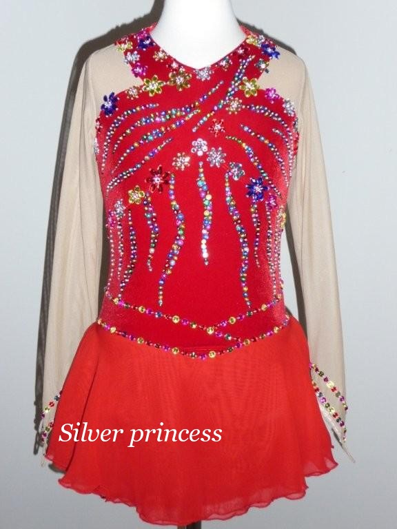 送料無料★TNR174★フルオーダー★大会用フィギュアスケートコスチューム