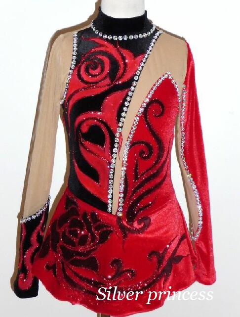 送料無料★TNR189★フルオーダー★大会用フィギュアスケートコスチューム★