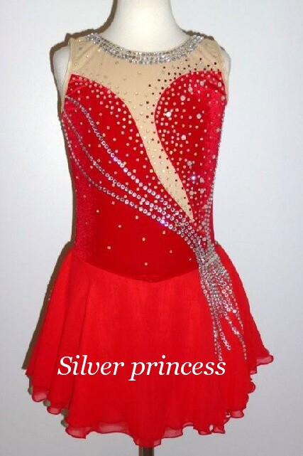 送料無料★TNR203★豪華ストーンが光る！フルオーダー大会用フィギュアスケートコスチューム★